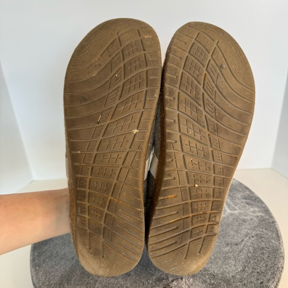 Earth Origins Tan Brown Wool Boston Slip On Clogs Loafers 9 - Picture 11 of 12